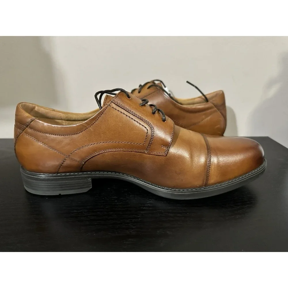 Mens Florsheim Midtown Cap Toe Oxford - Cognac Leather, Size 12 D US 12138 221‎